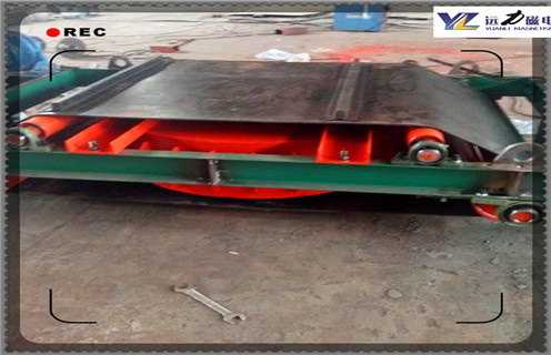 電磁自卸式除鐵器，吉林RCDD-14電磁自卸式除鐵器安裝示意圖電流_吉林RCDD-14電磁自卸式除鐵器安裝示意圖廠家配件_型號(hào)及工作視頻