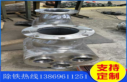 管道永磁除鐵器，成都管道永磁式除鐵器_成都管道永磁式除鐵器的動畫通過量計算應(yīng)用安裝示意圖型12000高斯_可定制工作原理