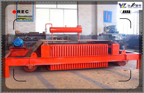 電磁自卸式除鐵器，福建電磁自卸式除鐵器吸8公斤_福建電磁自卸式除鐵器吸8公斤保養(yǎng)廠家配件_型號及工作視頻