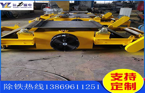 自卸式風(fēng)冷電磁除鐵器，貴州懸掛自卸式風(fēng)冷電磁除鐵器_選型_貴州懸掛自卸式風(fēng)冷電磁除鐵器公司多少錢參數(shù)工作原理生產(chǎn)價(jià)格工作原理_價(jià)格
